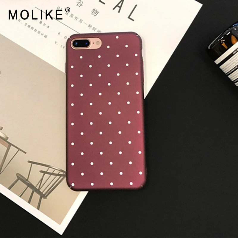 MOLIKE Phone Case For iPhone 6 6s 7 8 Plus Ultra Thin Mobile Hard Plastic Back S X Matte Feeling Cover |