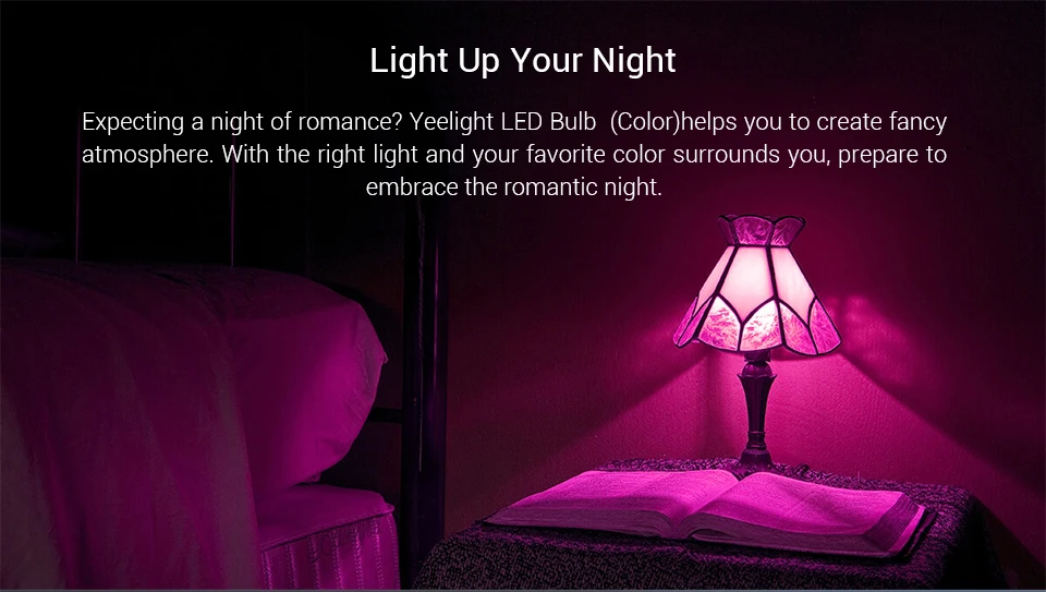 Крепление для спортивной камеры Xiao mi Yeelight Blue II RGBW E27 умный Светодиодный лампа mi свет mi jia приложение Wi-Fi пульт для группы Управление 9 Вт 600 люмен 220 V 50Hz