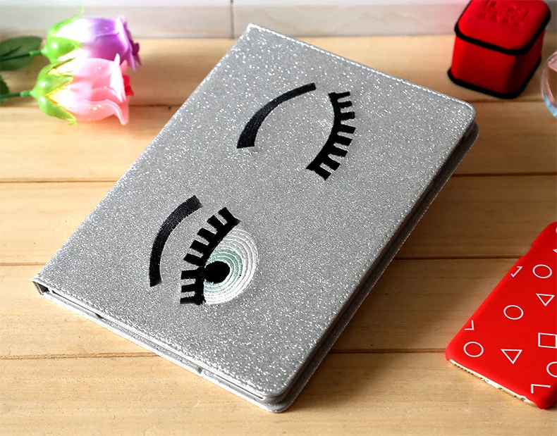 Hot!!! fashion bling big eyes Smart Cover For apple tablet mini case Leather Case Mini 1 2 3 4 original wake up | Мобильные телефоны