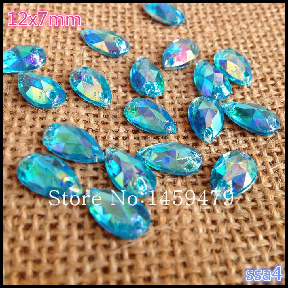 Идеальный акриловую продукцию высокого качества швейная 2 отверстием 12*7 мм синий