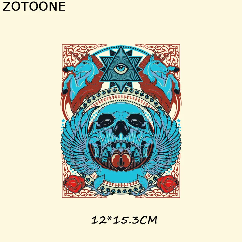 ZOTOONE нашивки с теплопередачей для одежды, модные нашивки в виде кота, тигра, панка, сделай сам, нашивки в полоску, наклейки на заказ, аппликация на футболку E