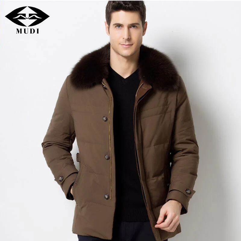 Муди бренд Пуховики на белом утином пуху Новые мужские толстые теплые снег
