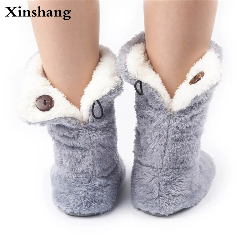 Xinshang/Женская плюшевая домашняя обувь домашние тапочки из кораллового флиса