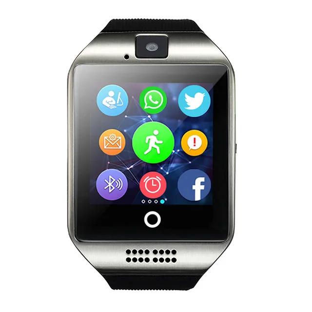 NEW Q18 Passometer Smart watch with Touch Screen camera Support TF card Bluetooth smartwatch for Android IOS Phone | Электроника