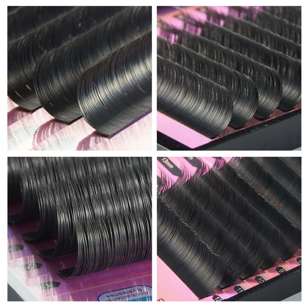 Yelix индивидуальные плоские Искусственные ресницы для наращивания ресниц эллипса