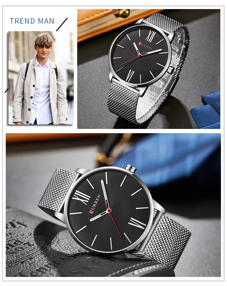 Relogio Masculino Curren Часы мужские брендовые роскошные стальные водонепроницаемые кварцевые мужские часы повседневные спортивные мужские наручные часы 8238