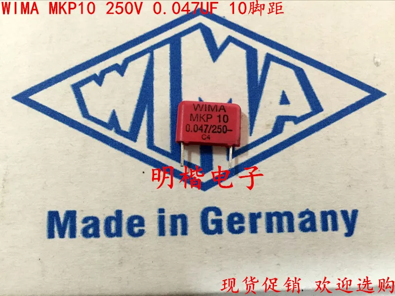 2020 hot sale 10pcs/20pcs Germany WIMA capacitor MKP10 250V 0.047UF 250V473 47nf P: 10mm Audio capacitor free shipping