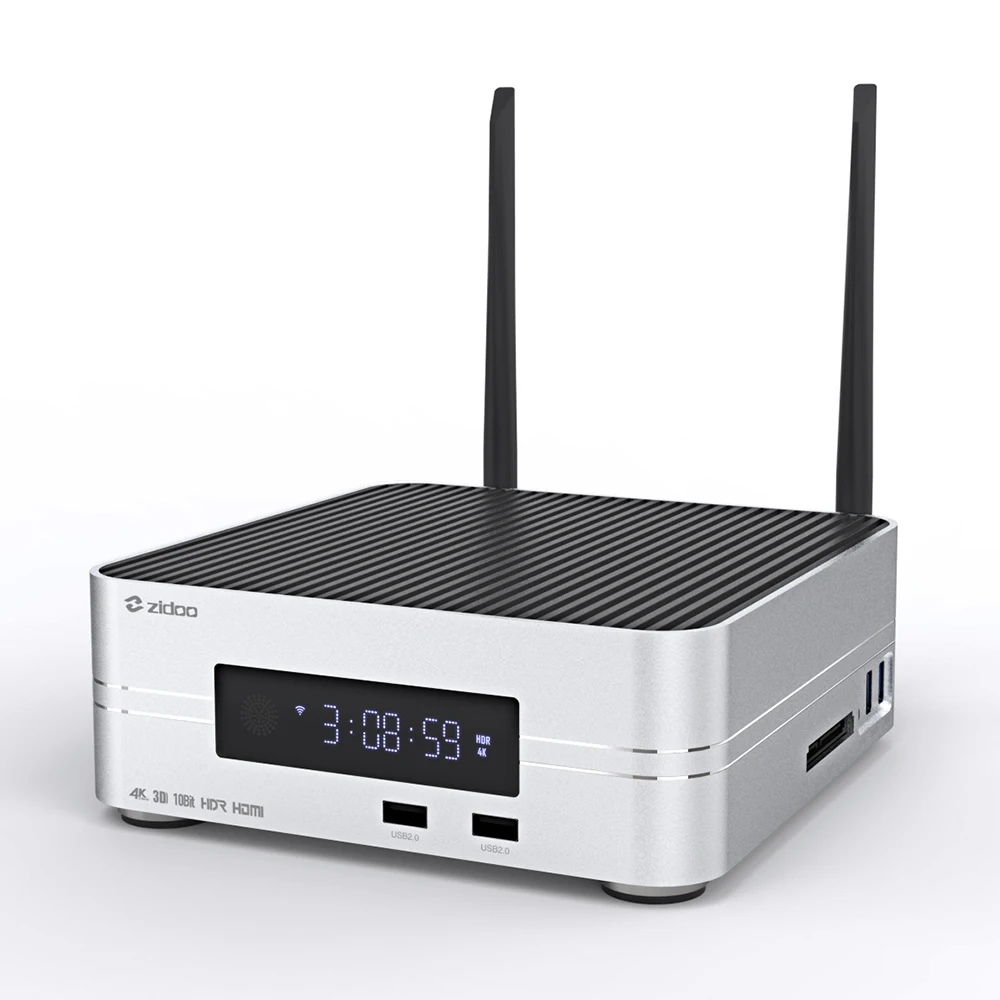 Zidoo Z10 4K HDD медиаплеер до 10 ТБ 2G DDR 16G eMMC Smart tv телеприставка 10 бит UHD автоматическое переключение кадров SDR в HDR
