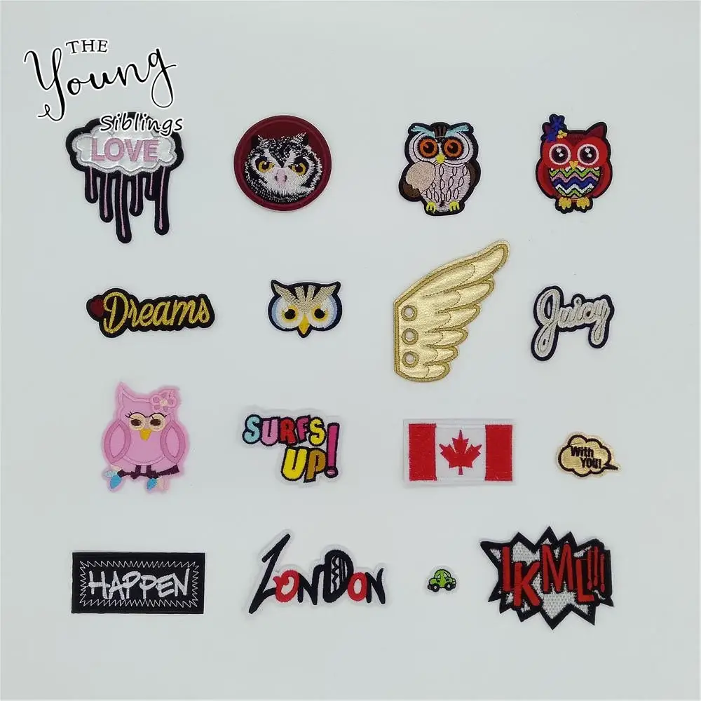 

Hot sell Iron on patches Clothing hot melt adhesive DIY Clothing Accessories Embroidery Applique Sewing Craft supplies Sticker