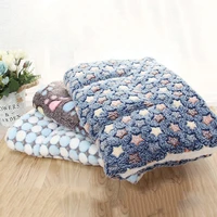 soft flannel pet mat dog bed winter thicken warm cat dog blanket puppy sleeping cover towel cushion for small medium large dogs