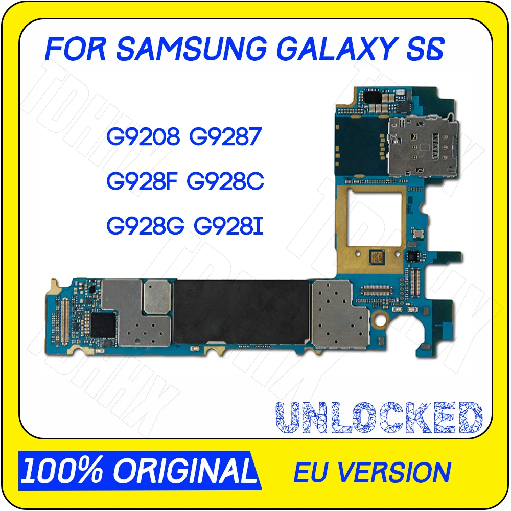 Материнская плата разблокированная с чипами Android OS для Samsung Galaxy S6 G9208 G9287 G928F G928C G928G