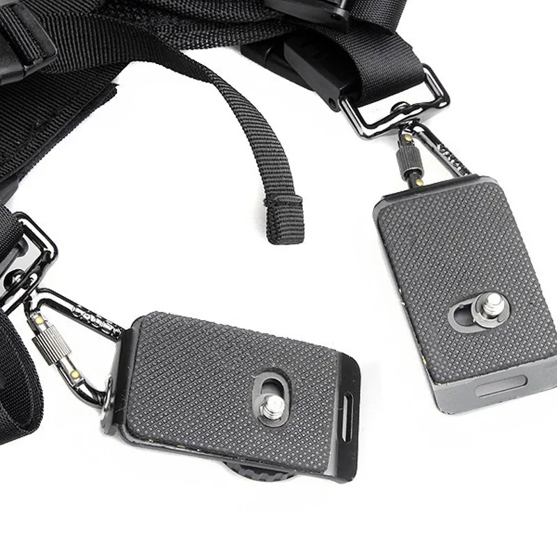 Черный Мягкий Нейлоновый Быстрый двойной плечевой ремень для DSLR камеры Sling Neck плечевой ремень для всех SLR DSLR camera s