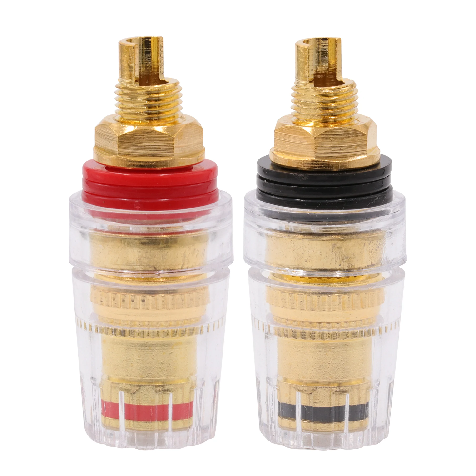 5 полосный усилитель для колонок позолоченная никелированная латунь разъем типа