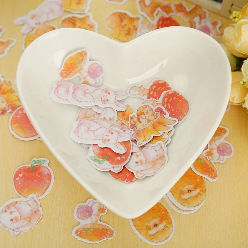 70 шт./лот романтическая мини-бумажная наклейка сумка сделай сам дневник