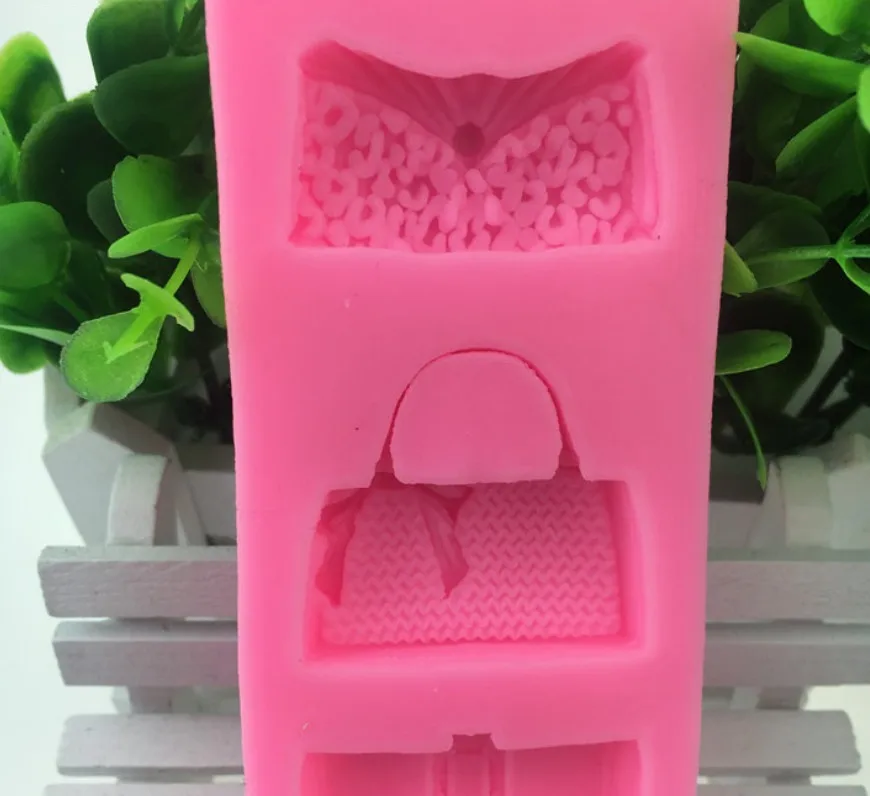3D Силиконовая форма сумка галстук бабочка бисквитная конфетная шоколадная 10*5*1 3