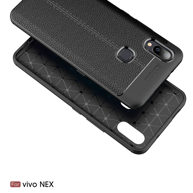 ДЛЯ VIVO NEX standard 6 59 &quotчехол для телефона Защитный смартфон мягкий Litchi striae