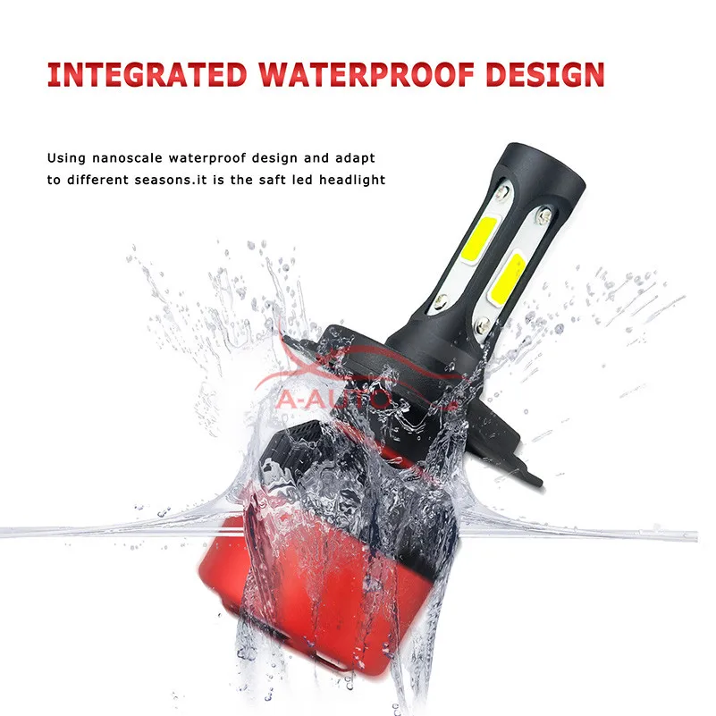 Автомобильные фары H4 9003 9004 9007 H13 COB LED H11 H9 9005 9006 автомобильная лампа 16000Lm