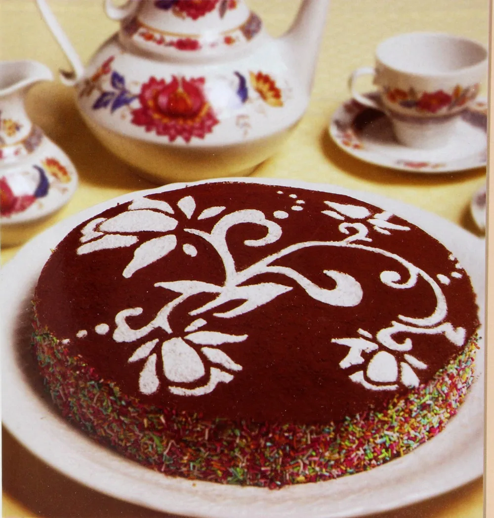 Трафарет Plantilla для выпечки 5 шт./компл. форма конфет дня рождения спиральное