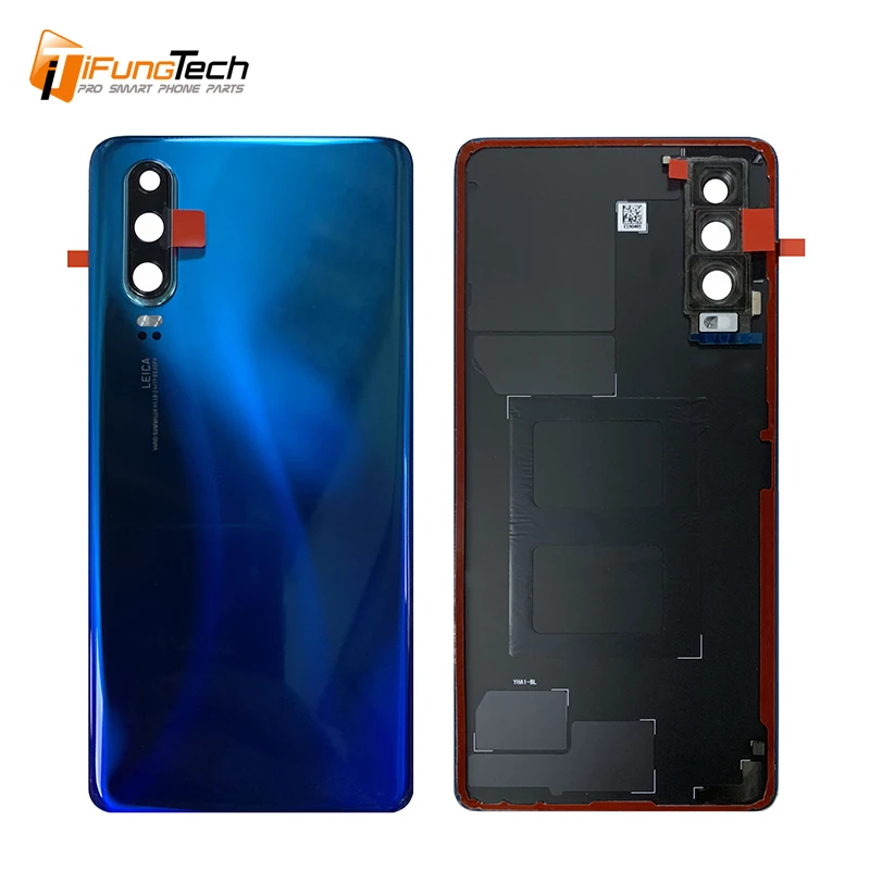 Original Glass Battery Cover For Huawei P30 Rear Housing Back Case With Camera Lens+Logo+ Adhesive | Мобильные телефоны и