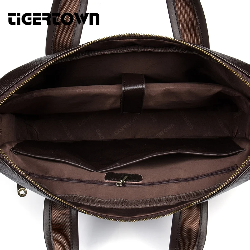 Брендовая мужская сумка TigerTown из 100% натуральной воловьей кожи Наплечная Сумка
