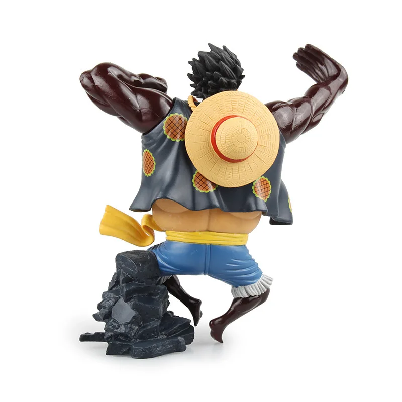 Animation One Piece Cool Monkey D Luffy PVC 18cm Action Figure Anime Model hot kids Toy Collection Gift Doll original box | Игрушки и