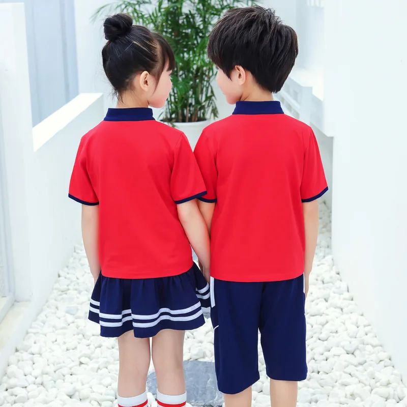 

School Uniform Short Sleeve Class Suit Back To School Clothing