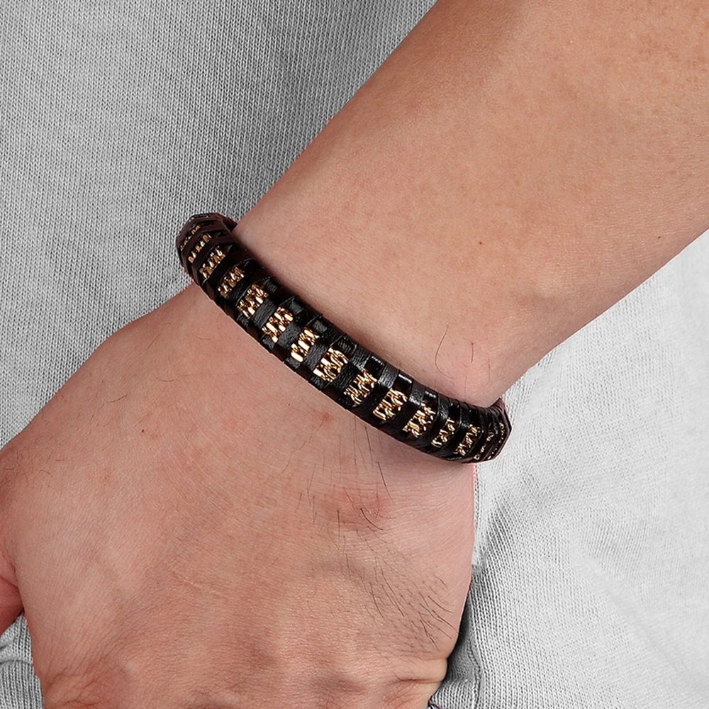 TYO новая модель мужские подарки Pulseira ювелирные изделия серебряный цвет золото