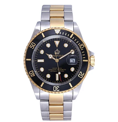 Новые роскошные Брендовые мужские часы стальной полосы GMT для отдыха модные