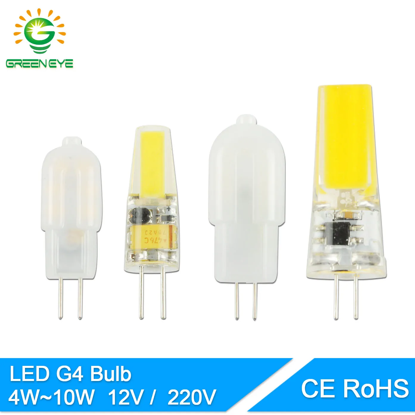 

GreenEye COB G4 LED Bulb ACDC 12V/AC220V 4W 6W 10W LED G4 lamp Crystal LED Light Bulb Lampada Lampara Bombilla Ampoule LED 3W