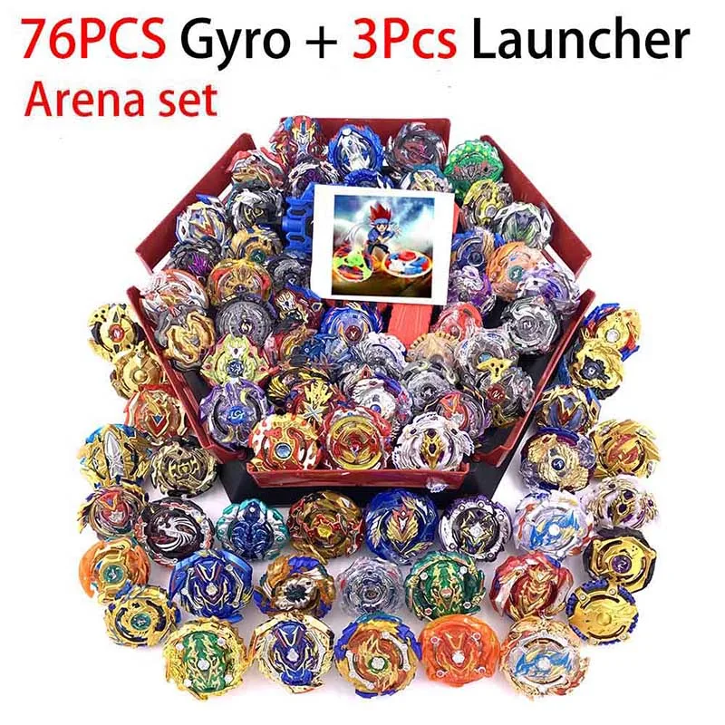 Костюм Beyblade Burst Toys B-127 B-117 B-115 bables Bayblade arena Toupie Металл Fusion Бог Прядильный механизм игрушка бейблэйд - Цвет: 41-ZDP-79PCS