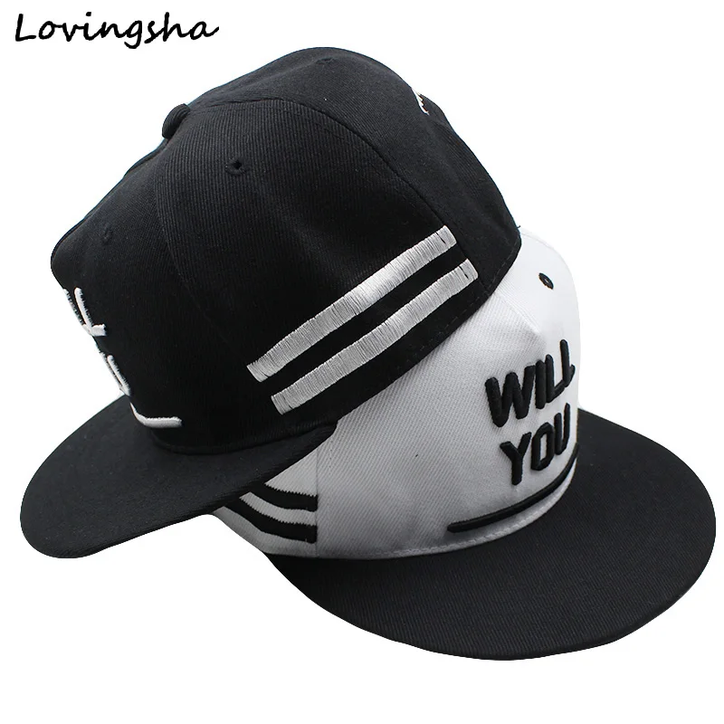 LOVINGSHA Письмо Вышивка Дизайн Для Взрослых Унисекс Регулируемая Девушка Бейсболка