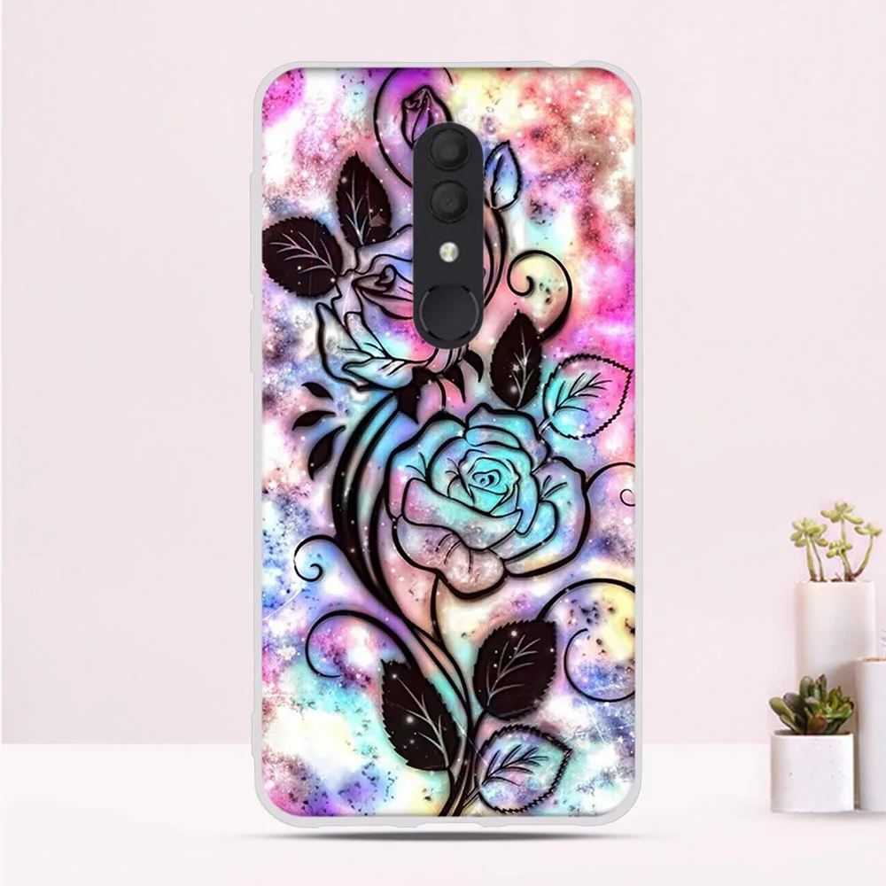 Чехол для Alcatel 3 3L 2019 мягкий резиновый чехол из ТПУ с милым рисунком задняя крышка