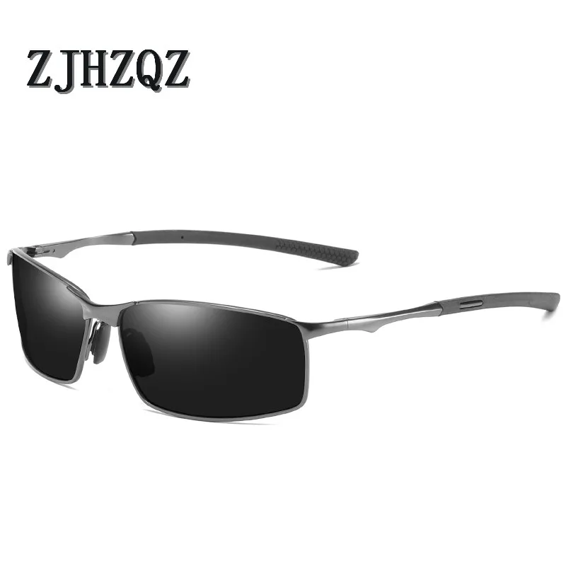 Gray W Black Not P Мужские фотохромные поляризованные солнцезащитные очки для спорта на открытом воздухе, для вождения, для гольфа, очки для женщин, металлическая оправа, для вождения автомобиля, солнцезащитные очки - Цвет линз: Gray W Black Not P