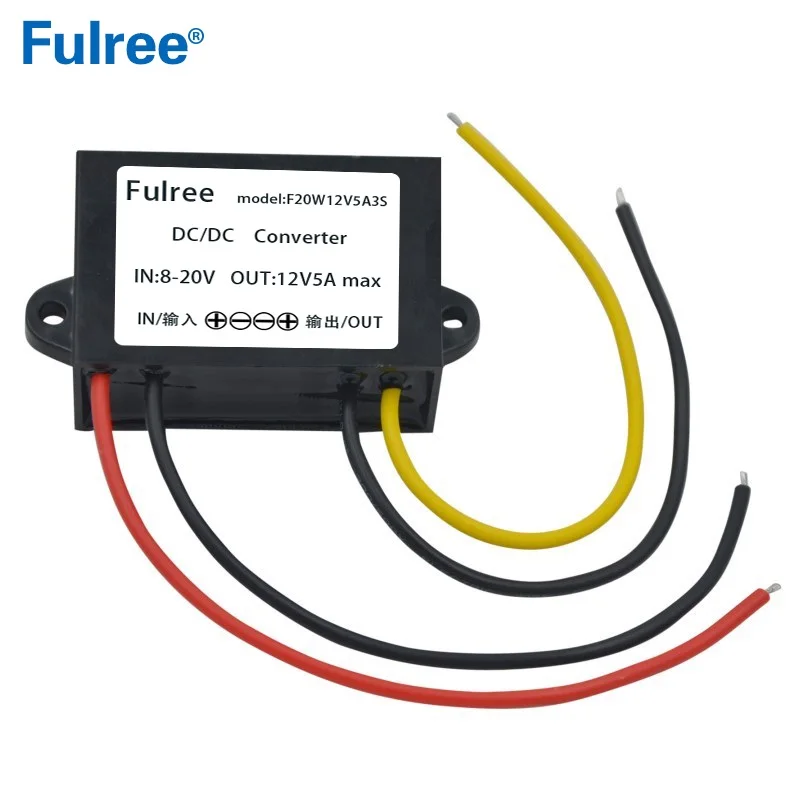Новый 12 в 14 15 18 24 В (8 36 в) до 12V4A5A DC повышающий понижающий преобразователь питания
