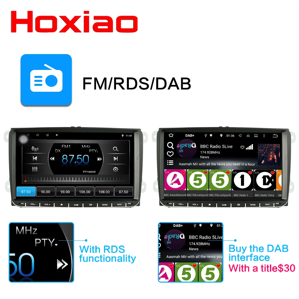 9 &quot2 din автомобильное радио Android 8 1 плеер для volkswagen vw golf 5 6 polo tiguan touran passat B6 jetta sharan