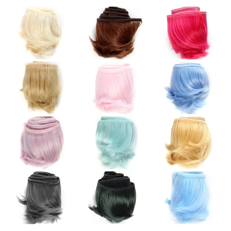 Модный Мини парик для кукол сделай сам 5*100 см высокотемпературный материал