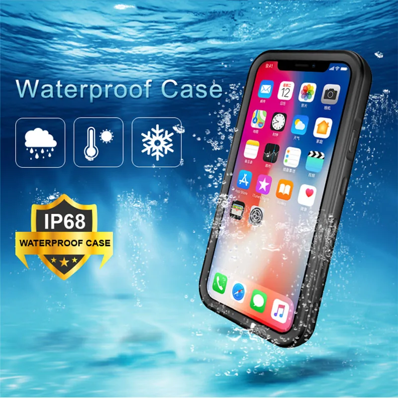 Водонепроницаемый чехол для iPhone X XS Max XR противоударный плавания и дайвинга 6 6S 7 8