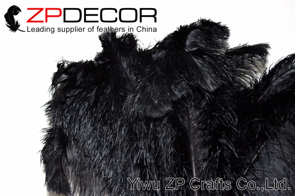 ZPDECOR 100 шт./лот 65 70 см (26 28 дюймов) Премиум качество оптом длинные красивые черные