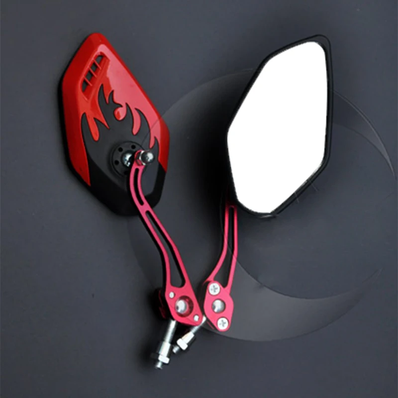 Мотоциклетное зеркало заднего вида 10 мм 8 положительный мотоцикл скутер Кафе racer