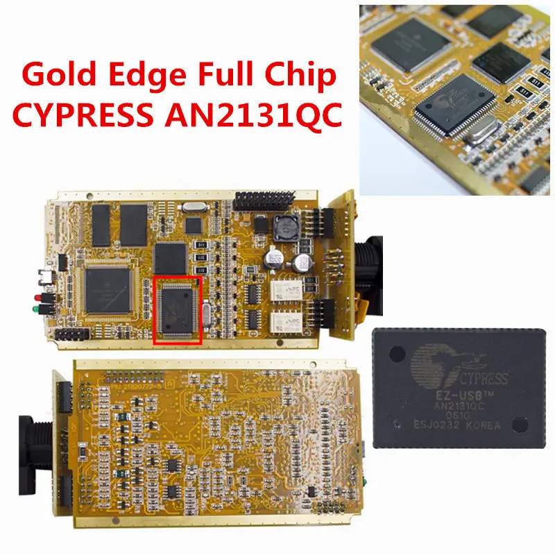 Бесплатная доставка для Renault Can Clip V207 с 3 подарками CYPERSS AN2131QC золотые полные чипы OBD2