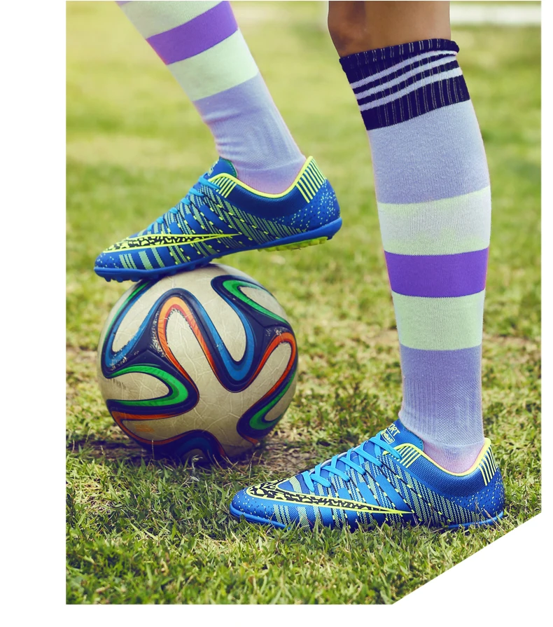 Мужские футбольные бутсы, спортивные дышащие женские шипы Ronaldo, профессиональные детские бутсы CR7 TF AG FG, футбольные кроссовки