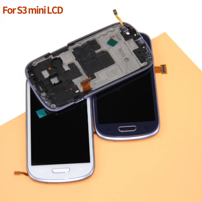 100% Testsd синий белый ЖК экран для Samsung Galaxy S3 Mini i8190 дисплей + сенсорный дигитайзер в