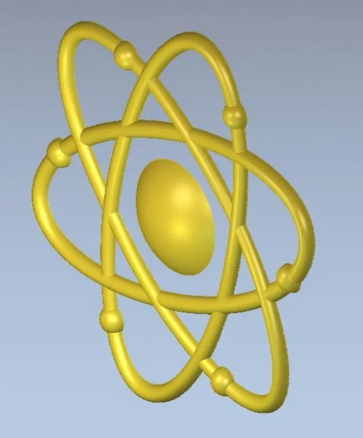 

3d model relief for cnc in STL file Atom