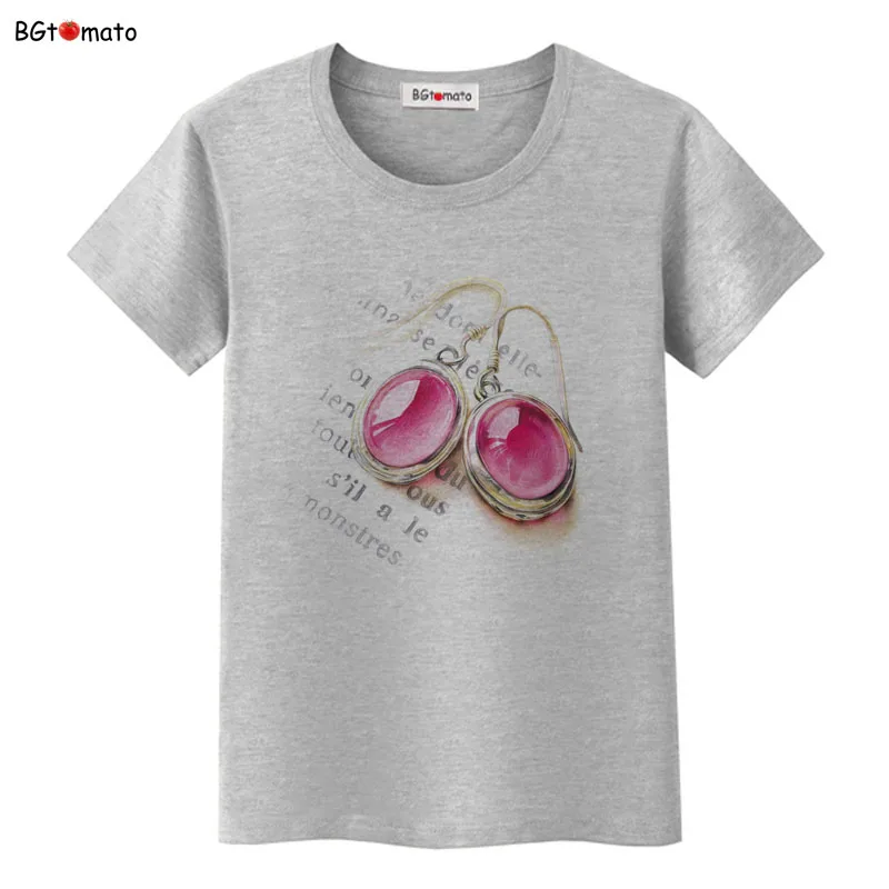 BGtomato красивые ювелирные изделия футболки для женщин супер крутые новые модные