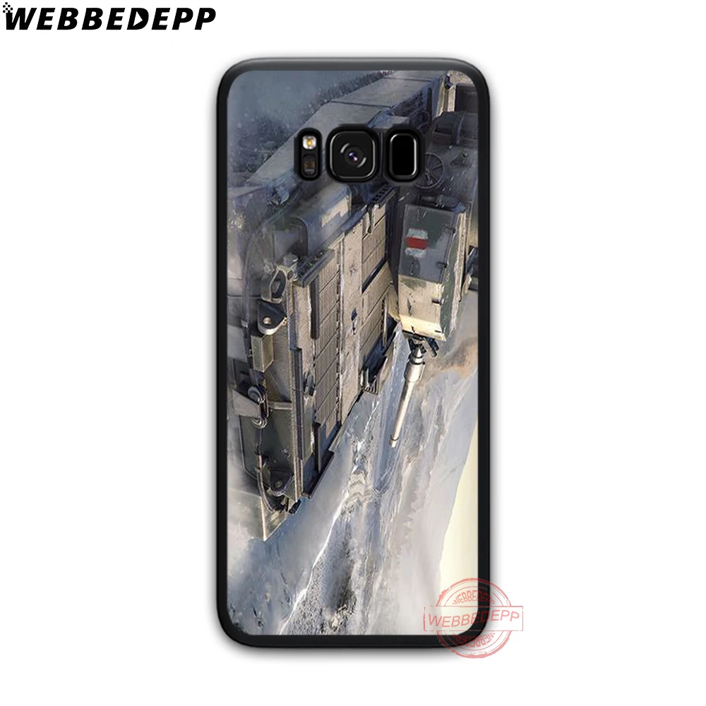 WEBBEDEPP Мир танков мягкий чехол для телефона с изображением цветов Samsung S6 S7 край S8 S9