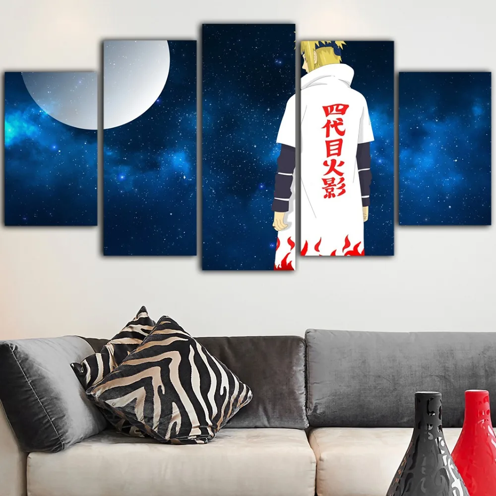5 шт. Постер аниме хит Наруто холст живопись табло росписи постеры и принты