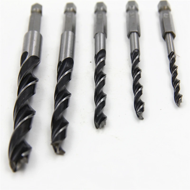 5 шт. Быстросменные сверла HCS с шестигранным хвостовиком набор инструментов тремя