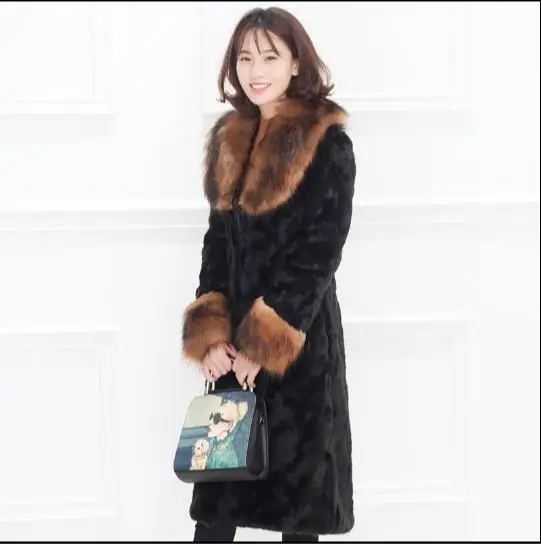 Женская шуба из искусственного меха норки меховая женская большого размера