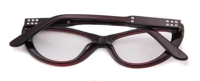 Высококачественные роскошные очки "кошачий глаз" armacao de oculos de grau с бриллиантами для женщин, линзы для близорукости, очки по рецепту, оправа для очков
