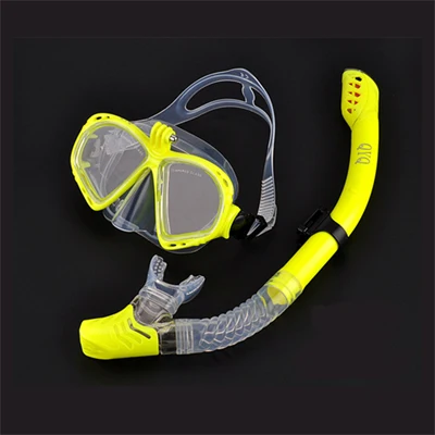 Mask Snorkel set Анти-Туман Маска для дайвинга силиконовая маска трубка профессиональное подводное плавание очки чехол для GoPro Xiaomi Yi камеры аксессуары - Цвет: Mask Snorkel set